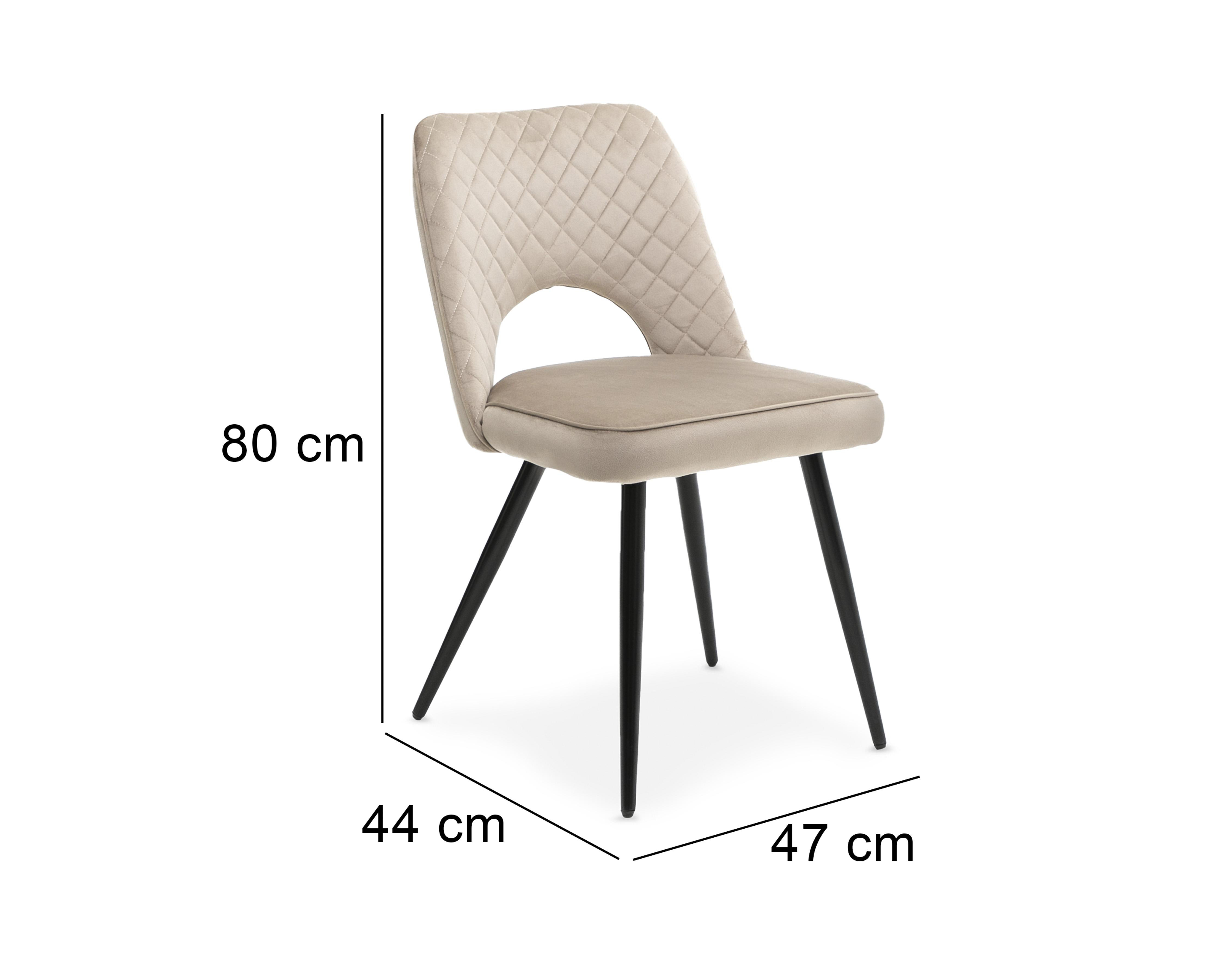 Foto 6 pulgar | Silla de Metal Ikal Venecia Beige