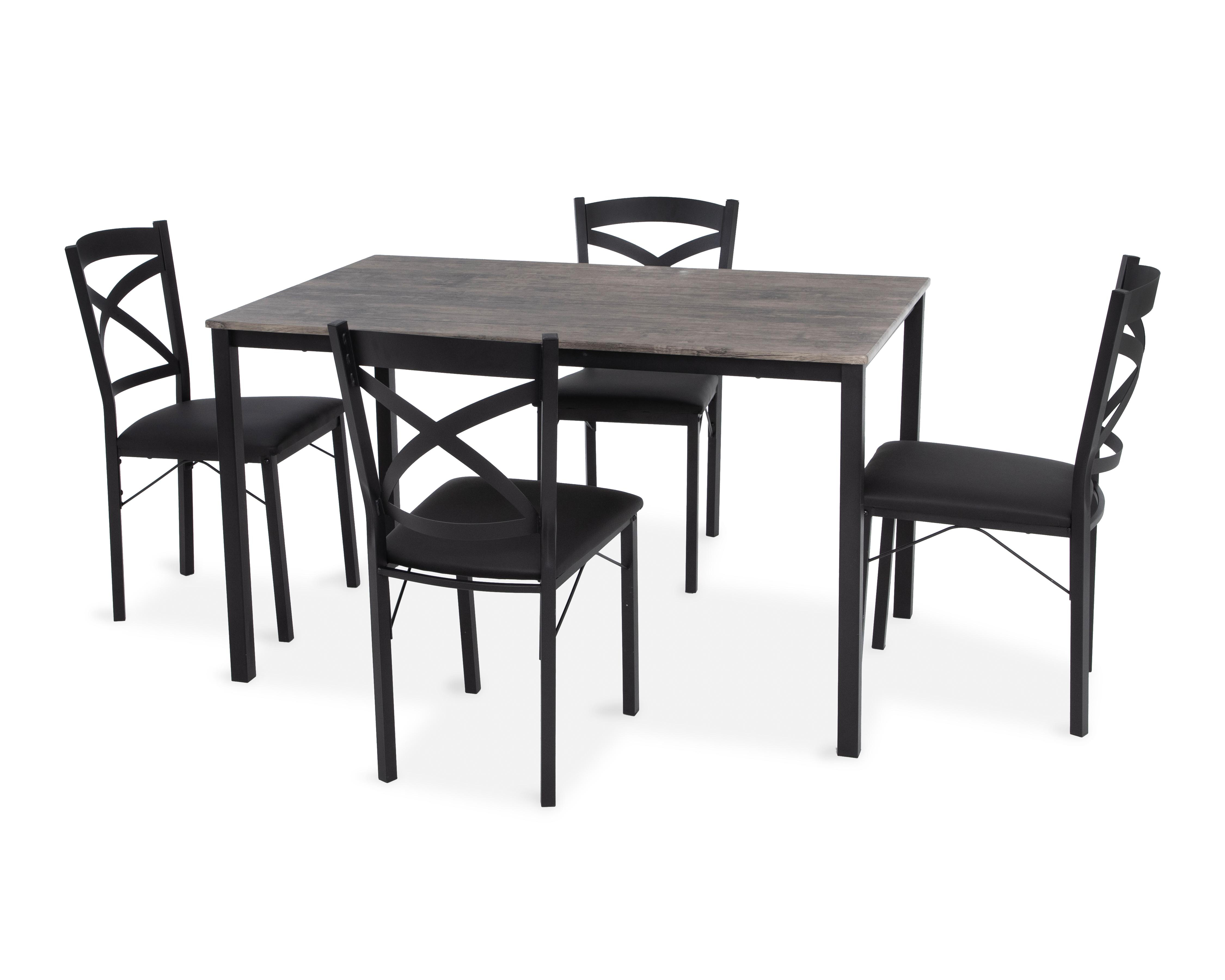 Foto 3 pulgar | Comedor Birmania con 4 Sillas