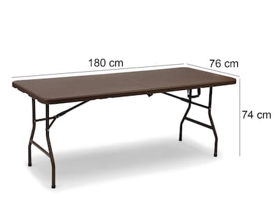 Foto 10 | Mesa Plegable Rectangular Mulegé 180 x 74 cm