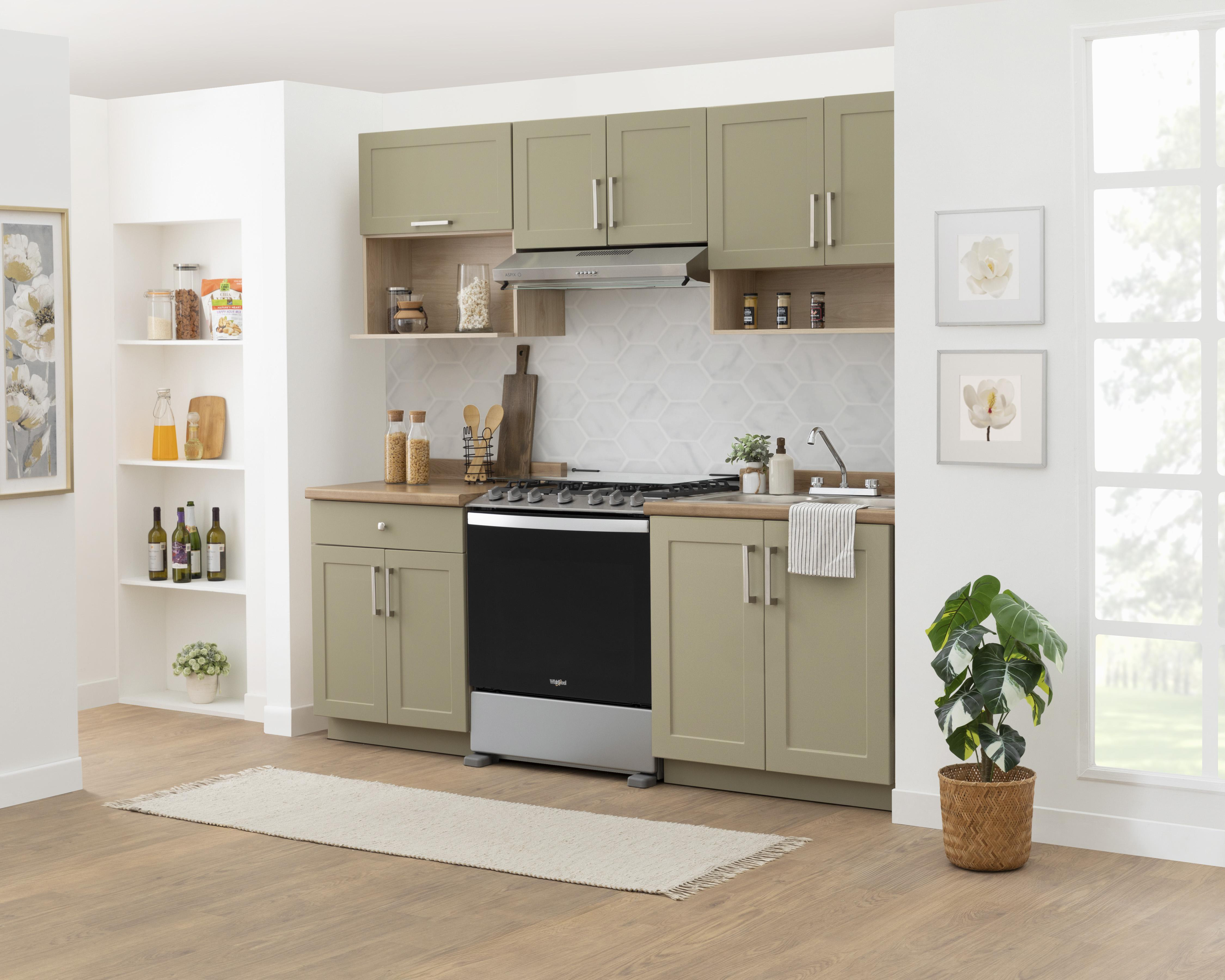 Cocina Integral Aspen Verde 240 cm