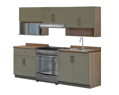 Foto 3 | Cocina Integral Aspen Verde 240 cm