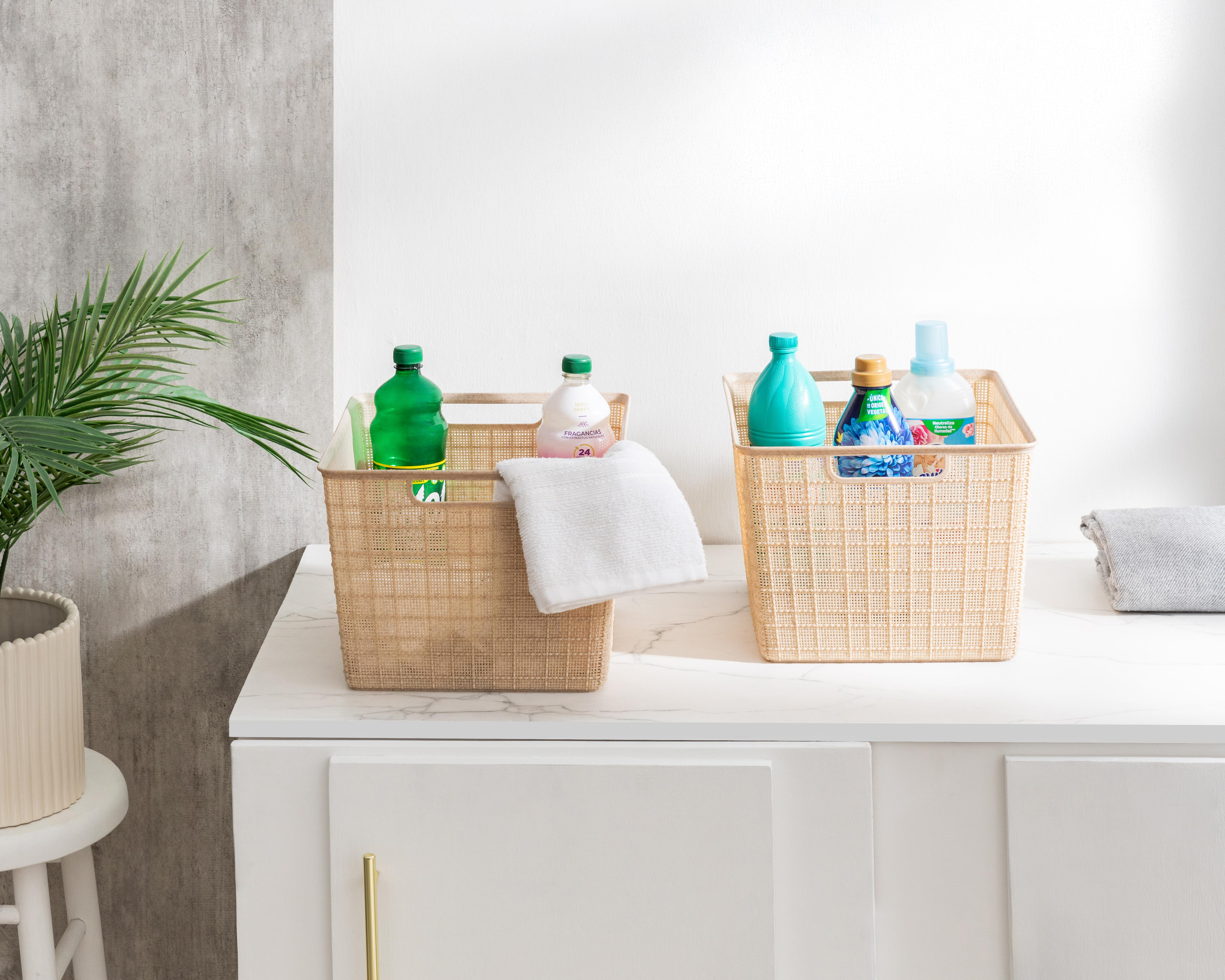 Foto 5 | Canasta Organizadora +Simple de Plástico 2 Piezas
