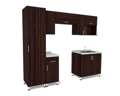 Foto 3 | Cocina Integral Mobi Denver Nogal Moka 260 cm