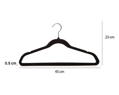 Foto 4 | Gancho para Ropa de Plástico +Simple con Velvet 5 Piezas