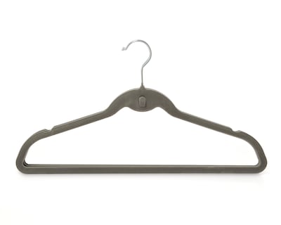 Foto 1 | Gancho para Ropa de Plástico con Velvet +Simple Gris 5 Piezas