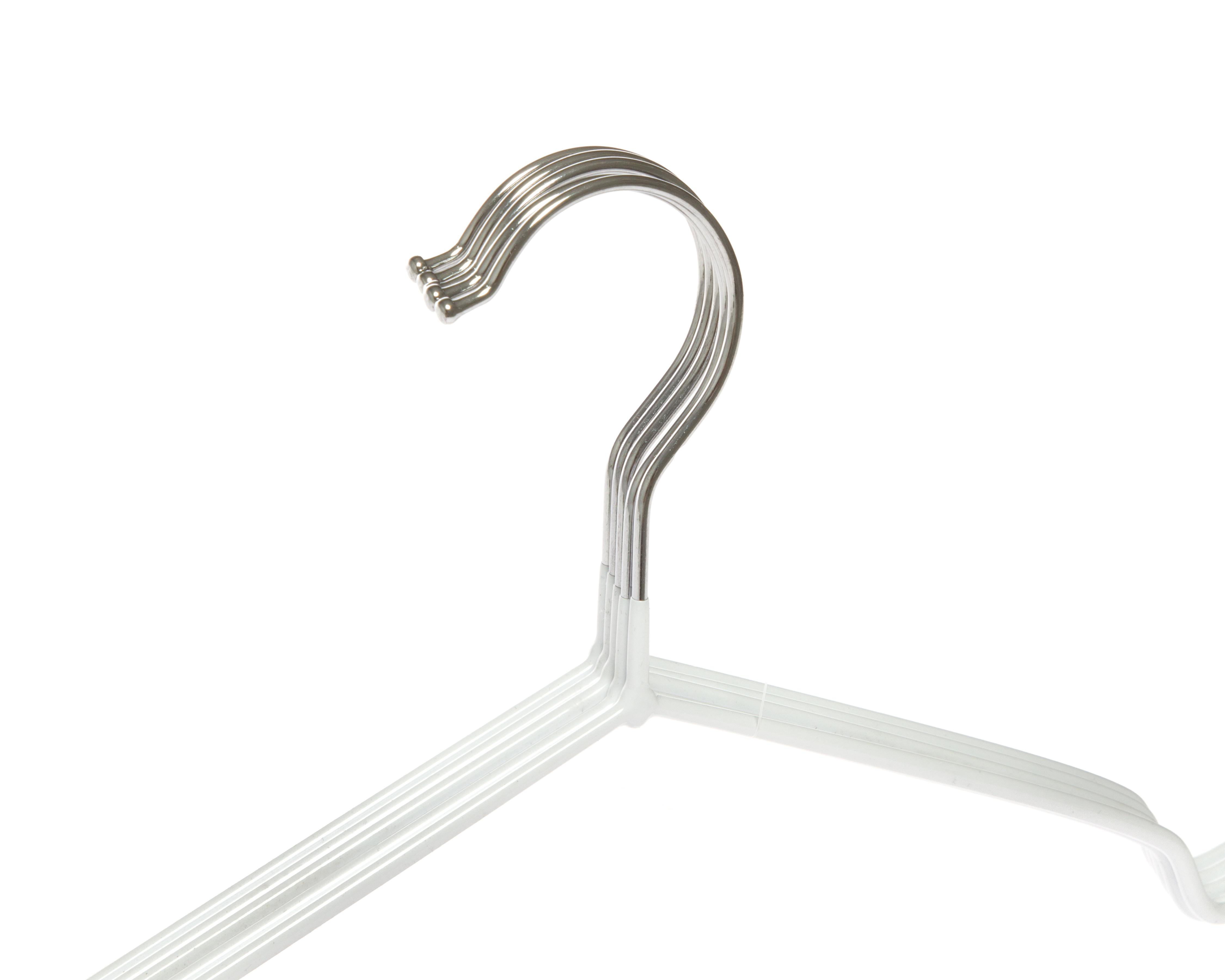 Foto 4 pulgar | Gancho para Ropa de Metal +Simple Blanco 5 Piezas