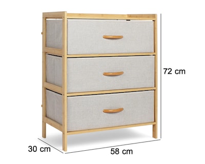 Foto 5 | Mueble Organizador de Bambú +Simple Adhara Gris