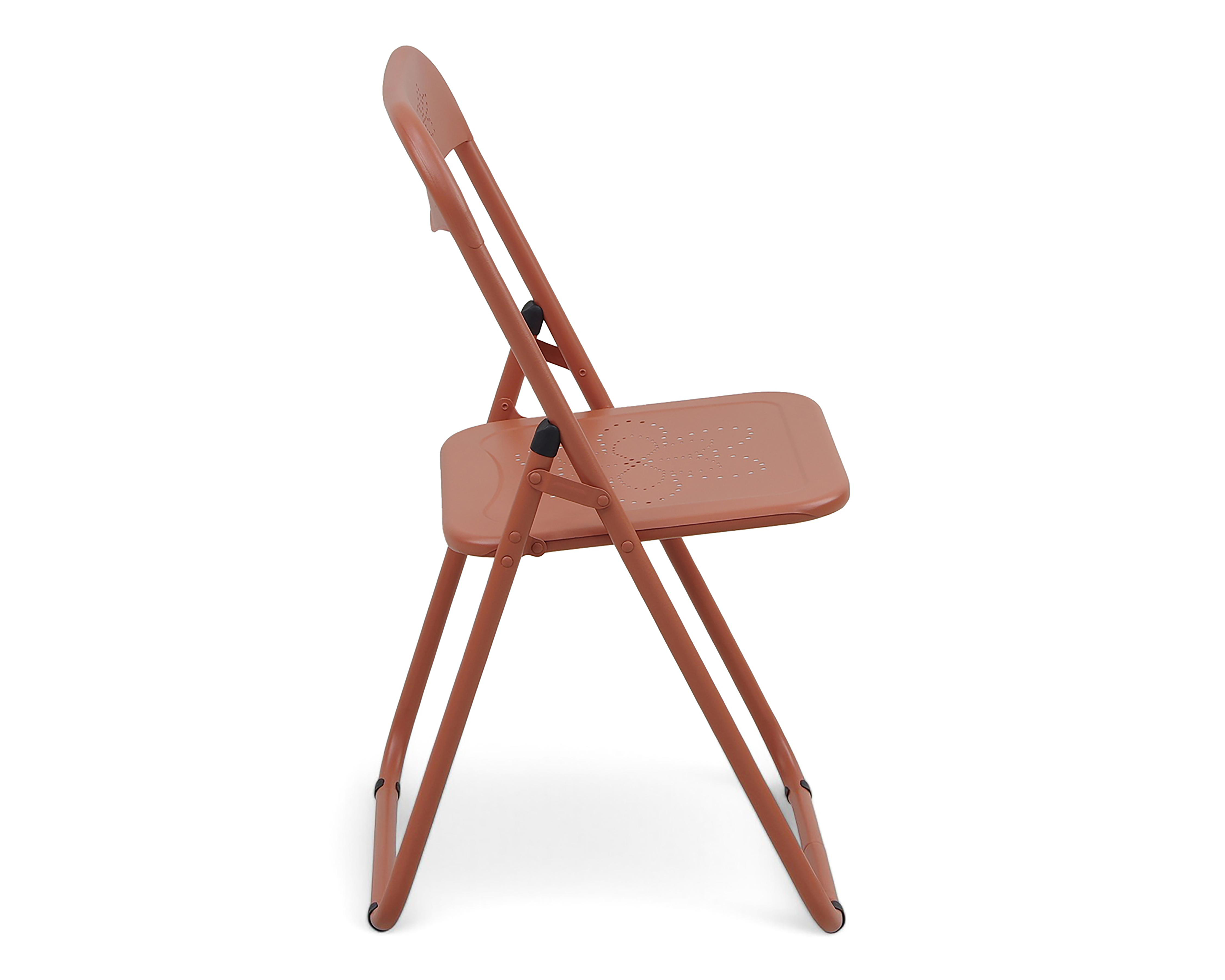 Foto 5 pulgar | Silla Plegable de Metal Congo Coral