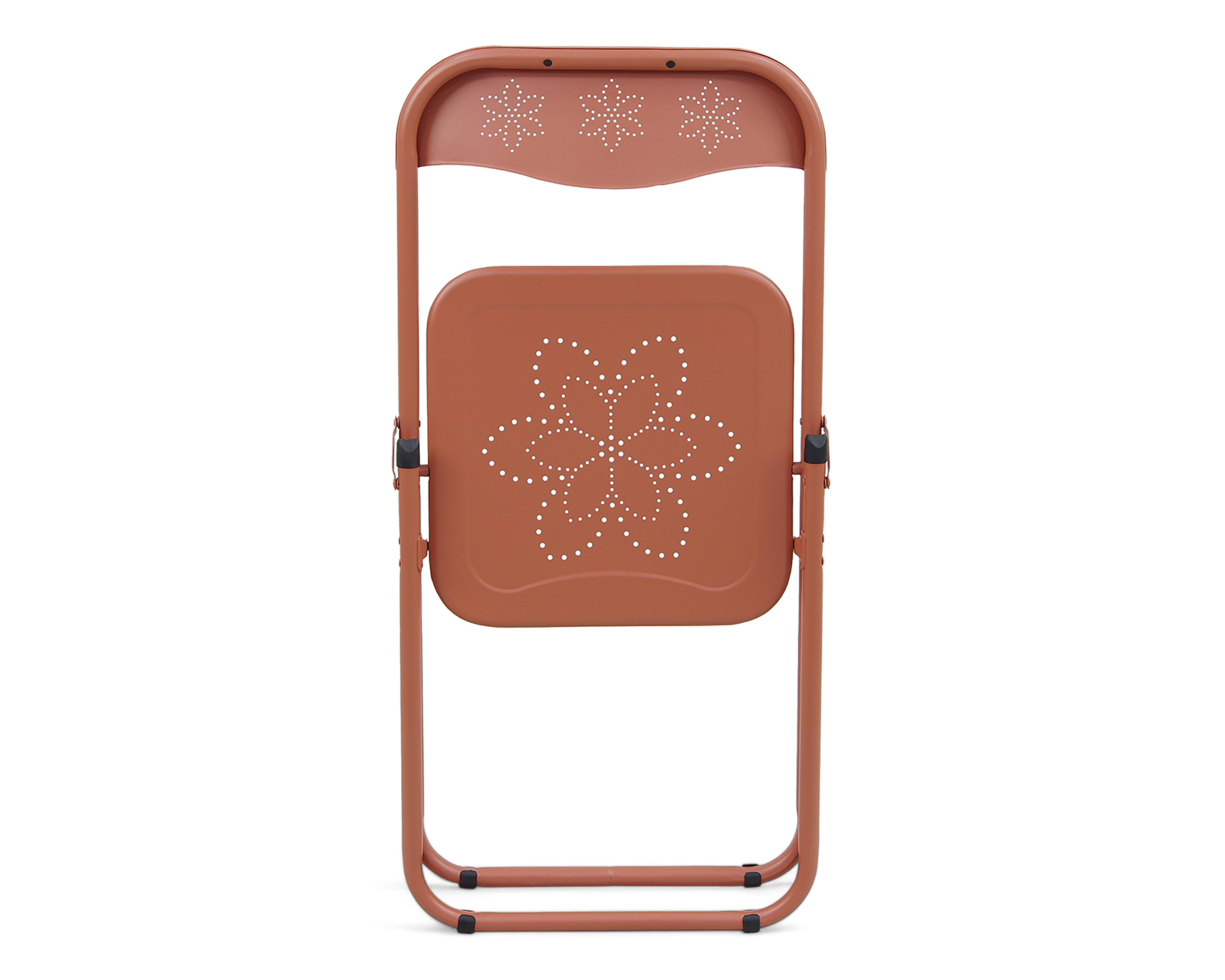 Foto 7 pulgar | Silla Plegable de Metal Congo Coral