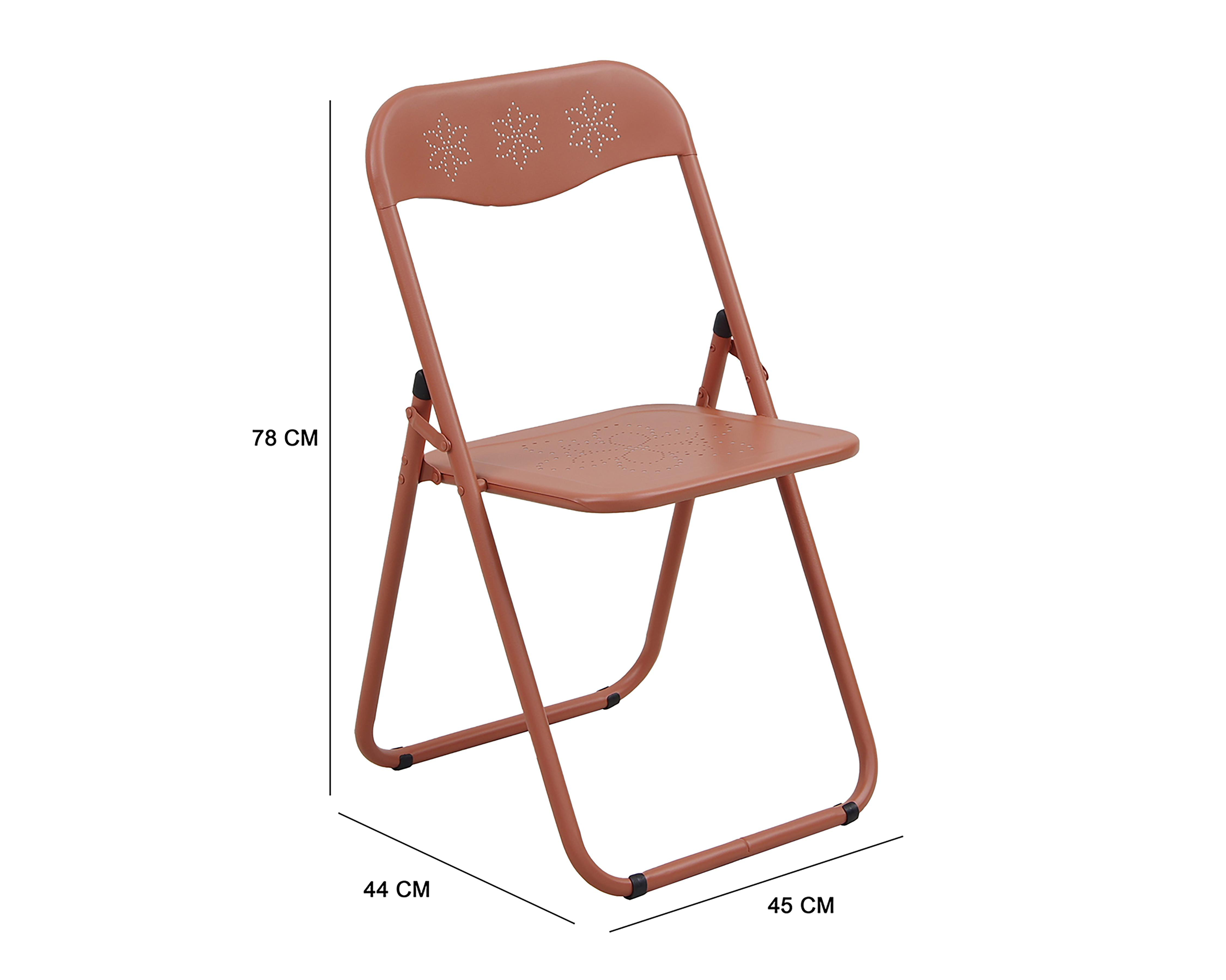 Foto 8 pulgar | Silla Plegable de Metal Congo Coral