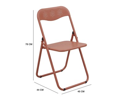 Foto 7 | Silla Plegable de Metal Congo Coral