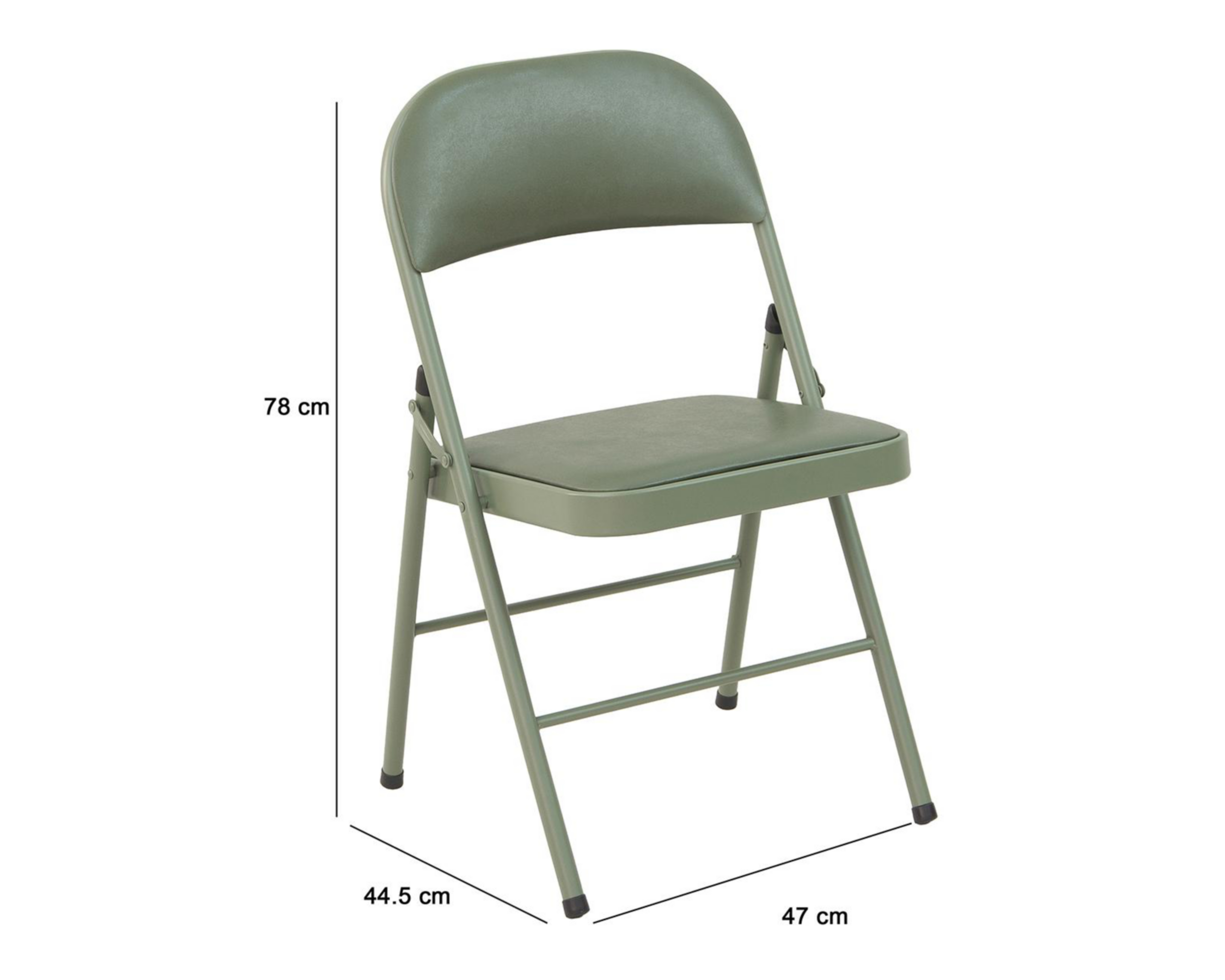 Foto 7 pulgar | Silla Plegable de Metal Congo Santa María Verde