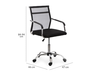 Foto 6 | Silla de Oficina Nexus Negra