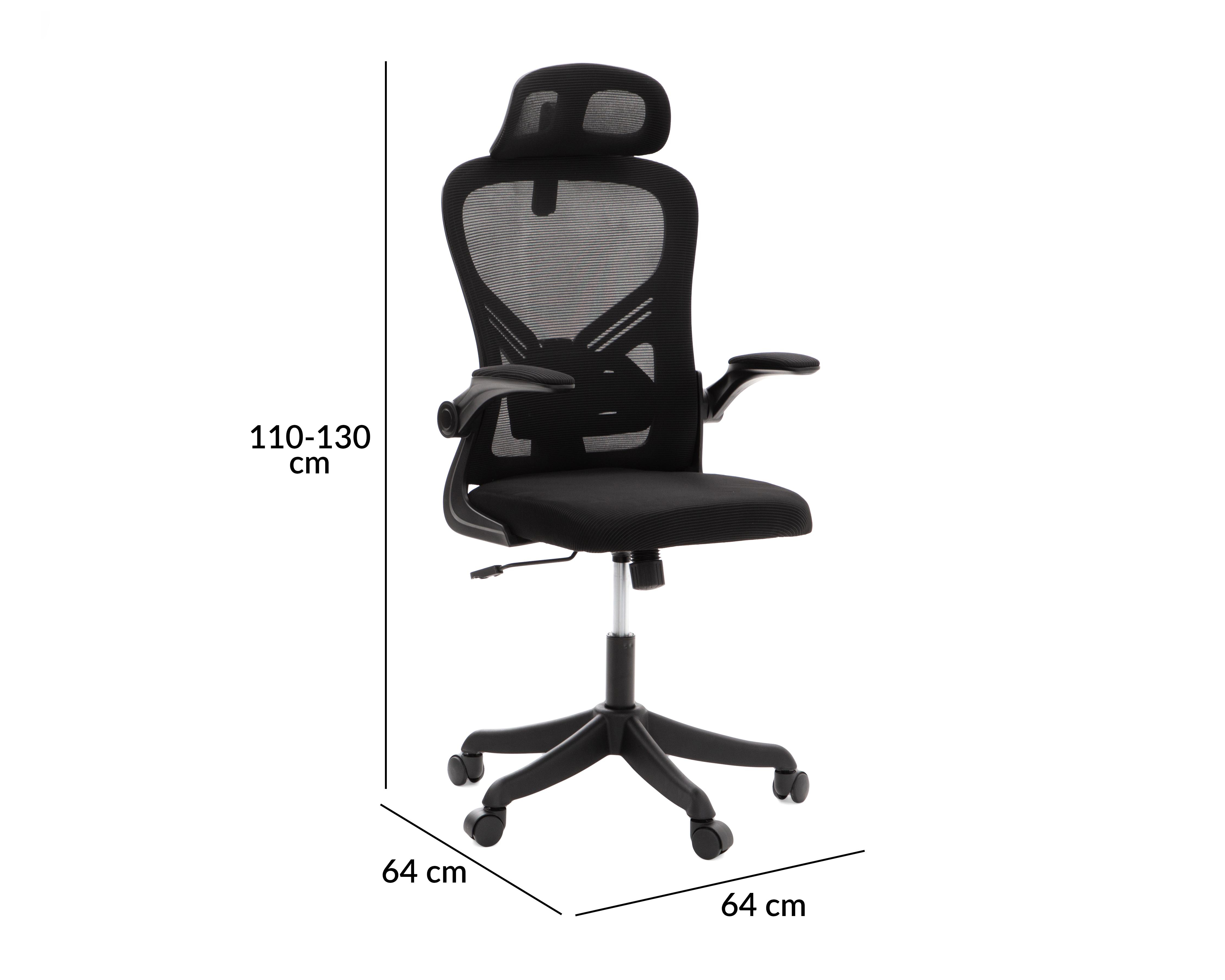 Foto 7 pulgar | Silla de Oficina Vortex Negra