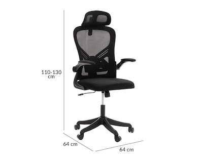 Foto 6 | Silla de Oficina Vortex Negra