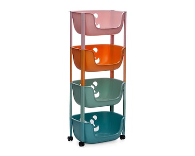 Foto 3 | Carrito Multiusos de Plástico +Simple Sabrina Multicolor