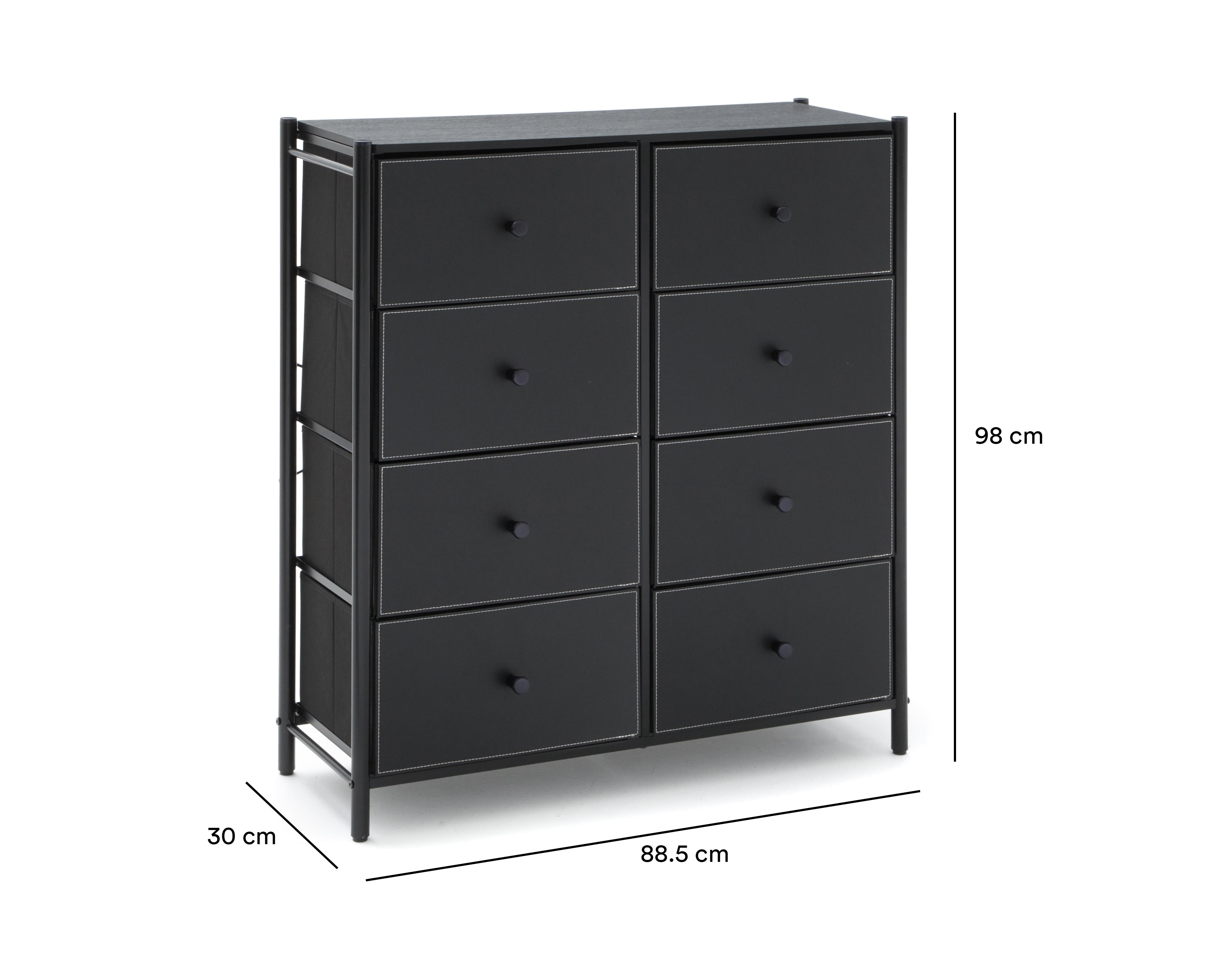 Foto 7 pulgar | Mueble Organizador de Metal +Simple Tobago Negro