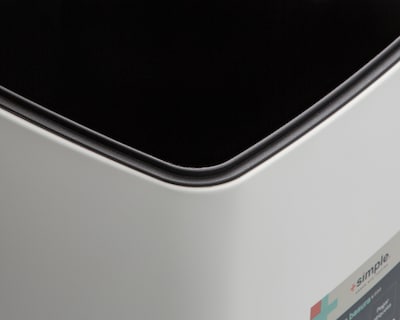 Foto 5 | Bote de Basura de Metal +Simple Geminis Blanco