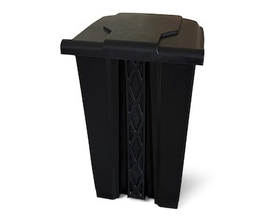 Foto 5 | Bote de Basura con Tapa de Plástico +Simple Escorpio Negro