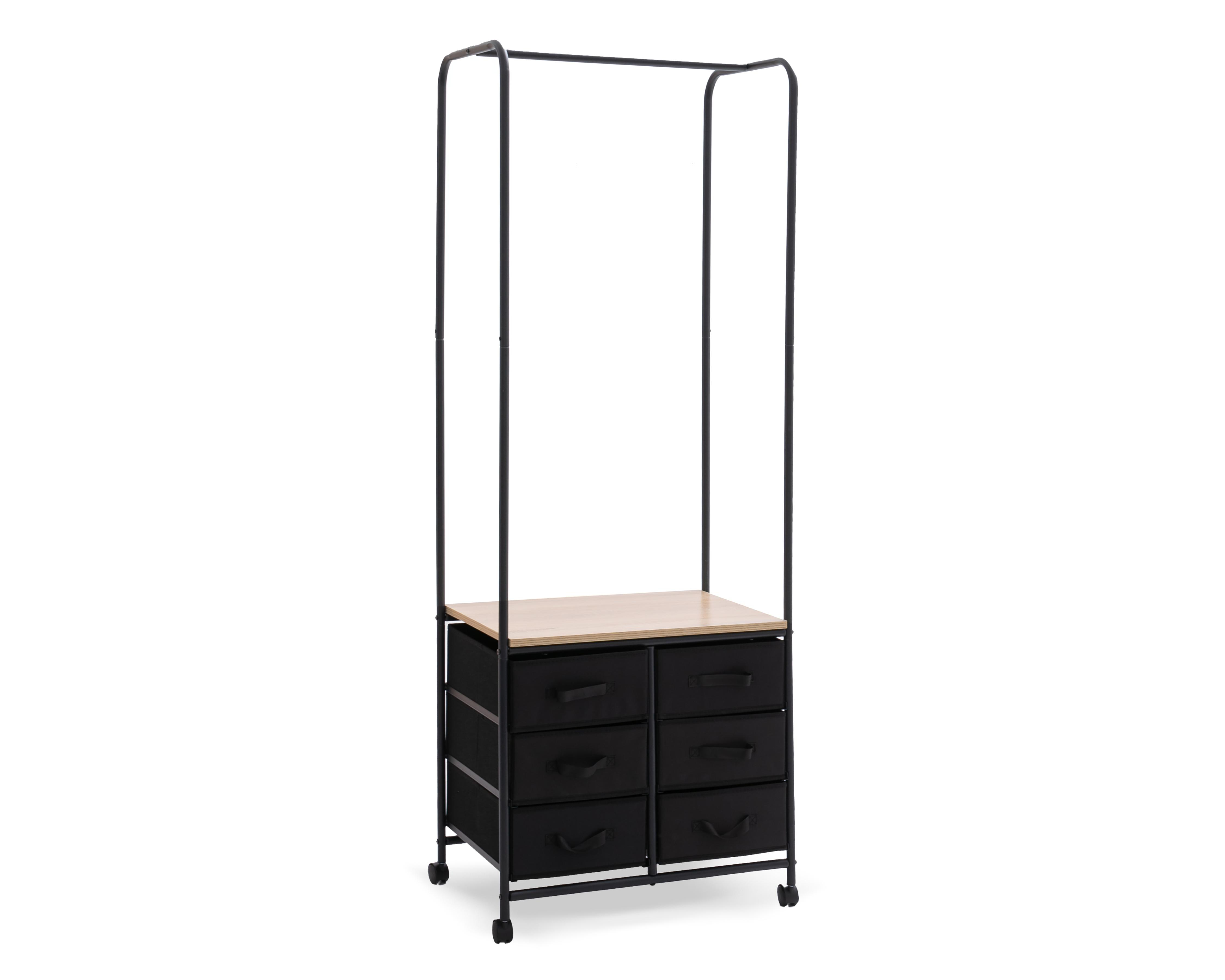 Foto 2 | Clóset Tubular de Metal +Simple Marruecos Negro 174 cm