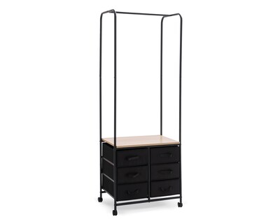 Foto 2 | Clóset Tubular de Metal +Simple Marruecos Negro 174 cm