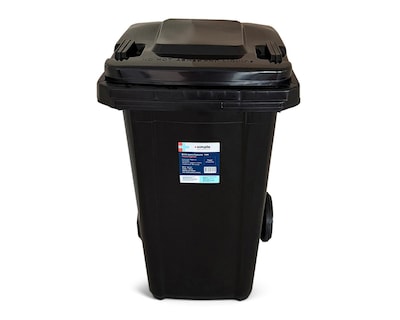 Foto 1 | Bote de Basura con Tapa de Plástico +Simple Sagitario Negro