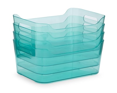 Foto 1 | Caja de Almacenamiento de Plástico +Simple Fiona 4 Piezas