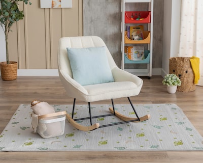 Foto 1 | Silla Mecedora Beige Ikal Marsella