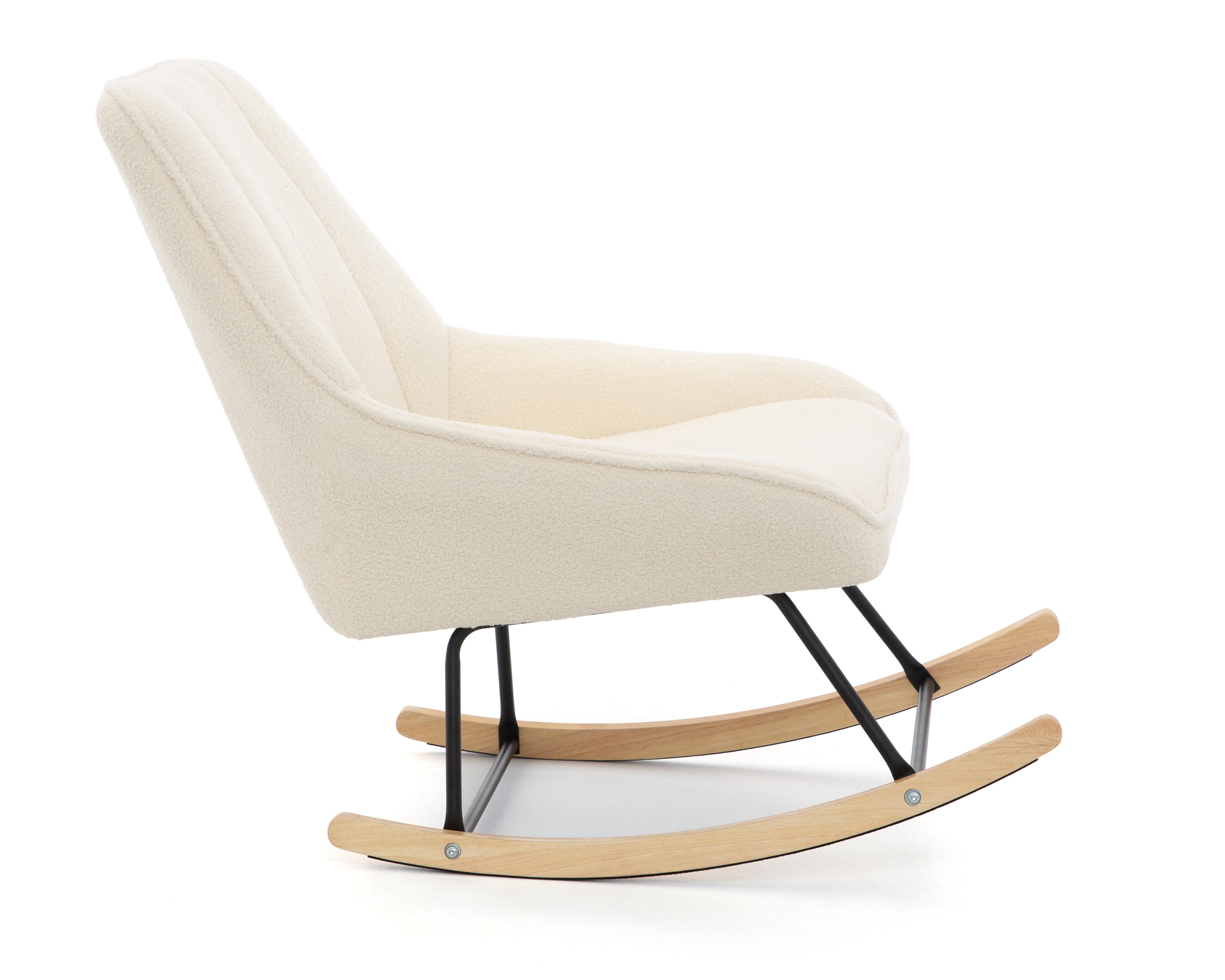 Foto 4 pulgar | Silla Mecedora Beige Ikal Marsella