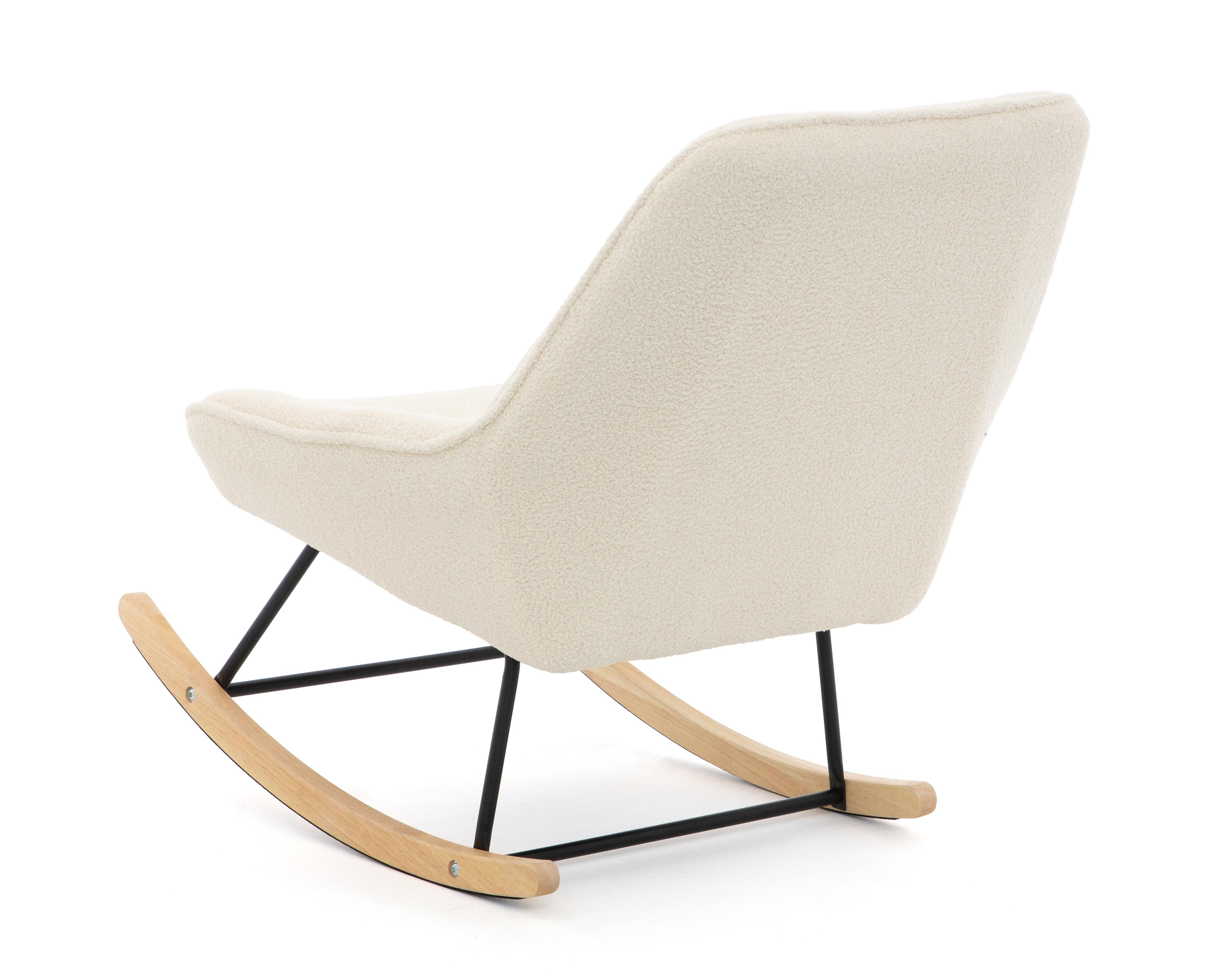 Foto 5 pulgar | Silla Mecedora Beige Ikal Marsella