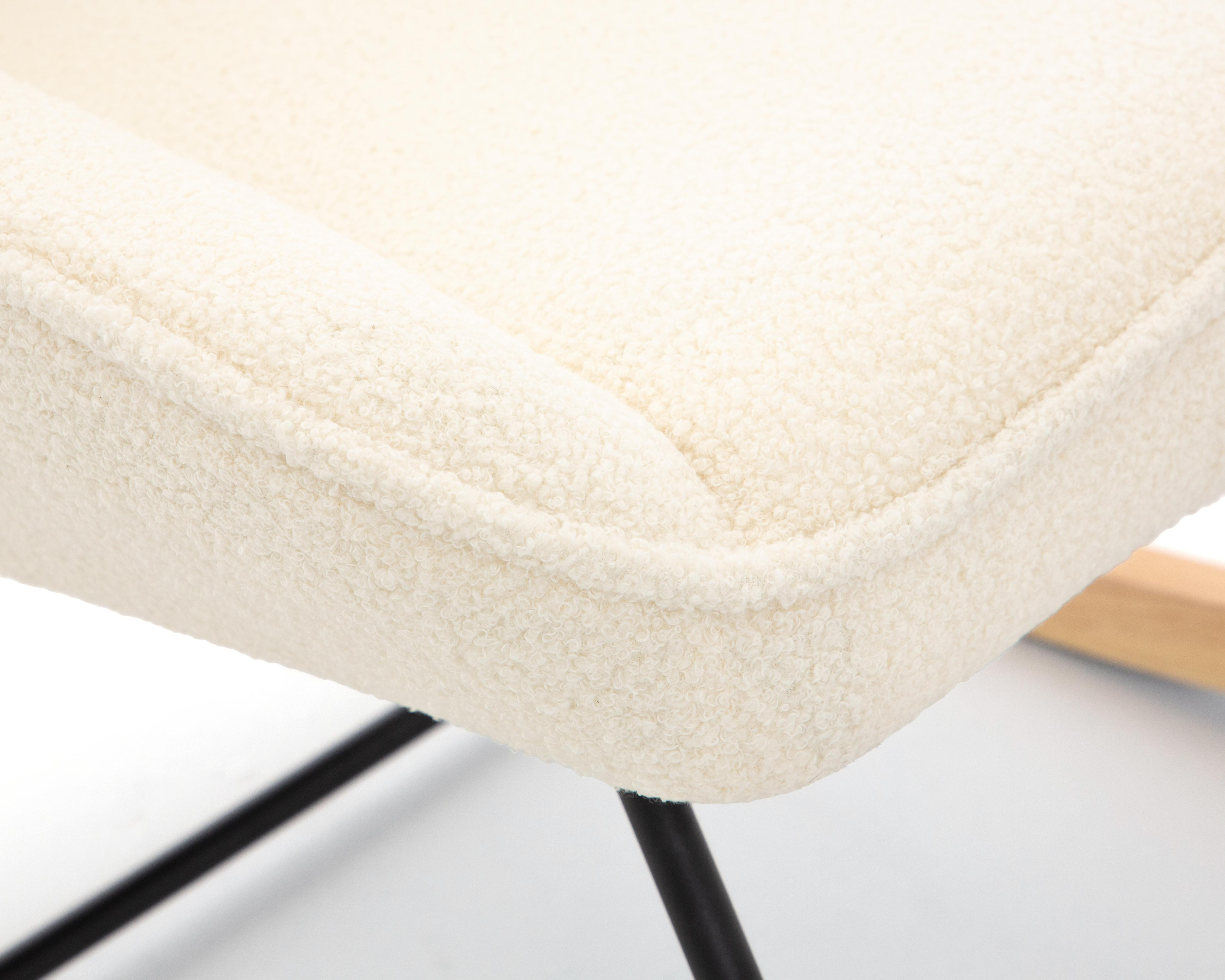 Foto 6 pulgar | Silla Mecedora Beige Ikal Marsella