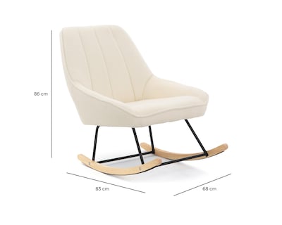 Foto 6 | Silla Mecedora Beige Ikal Marsella