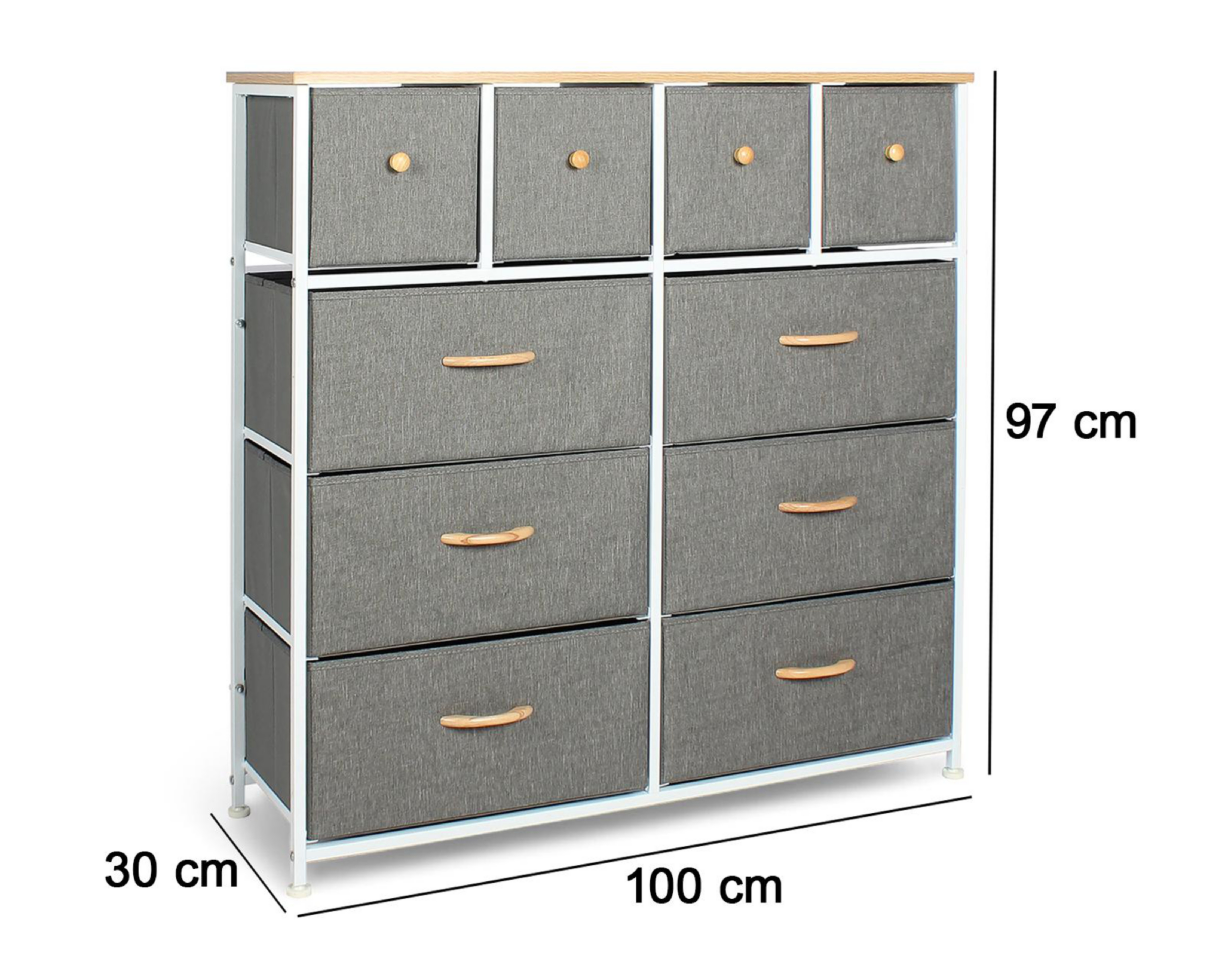 Foto 5 | Mueble Divisor de Metal +Simple Matisse Gris