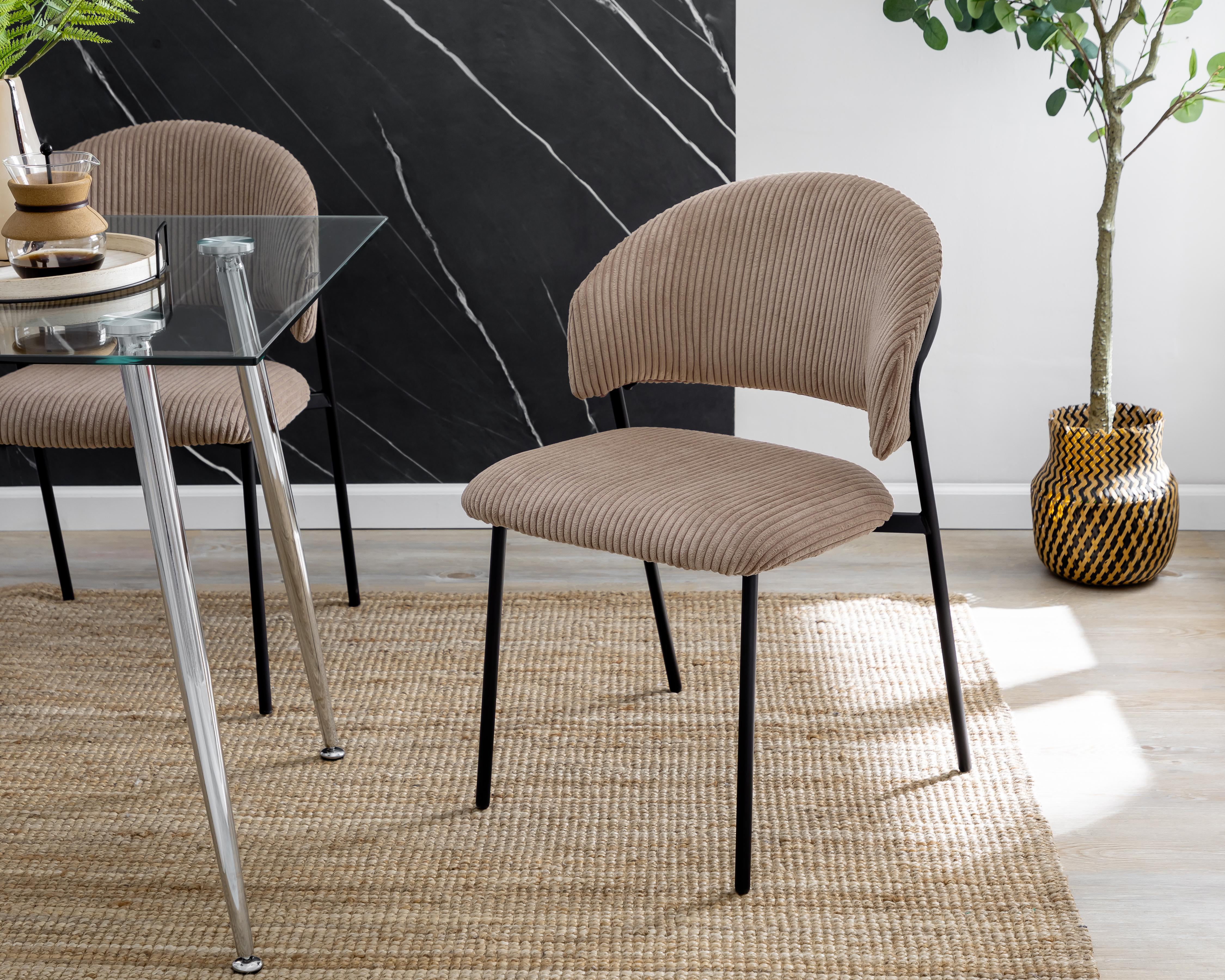 Foto 1 | Silla de Metal Ikal Dinamarca Taupe