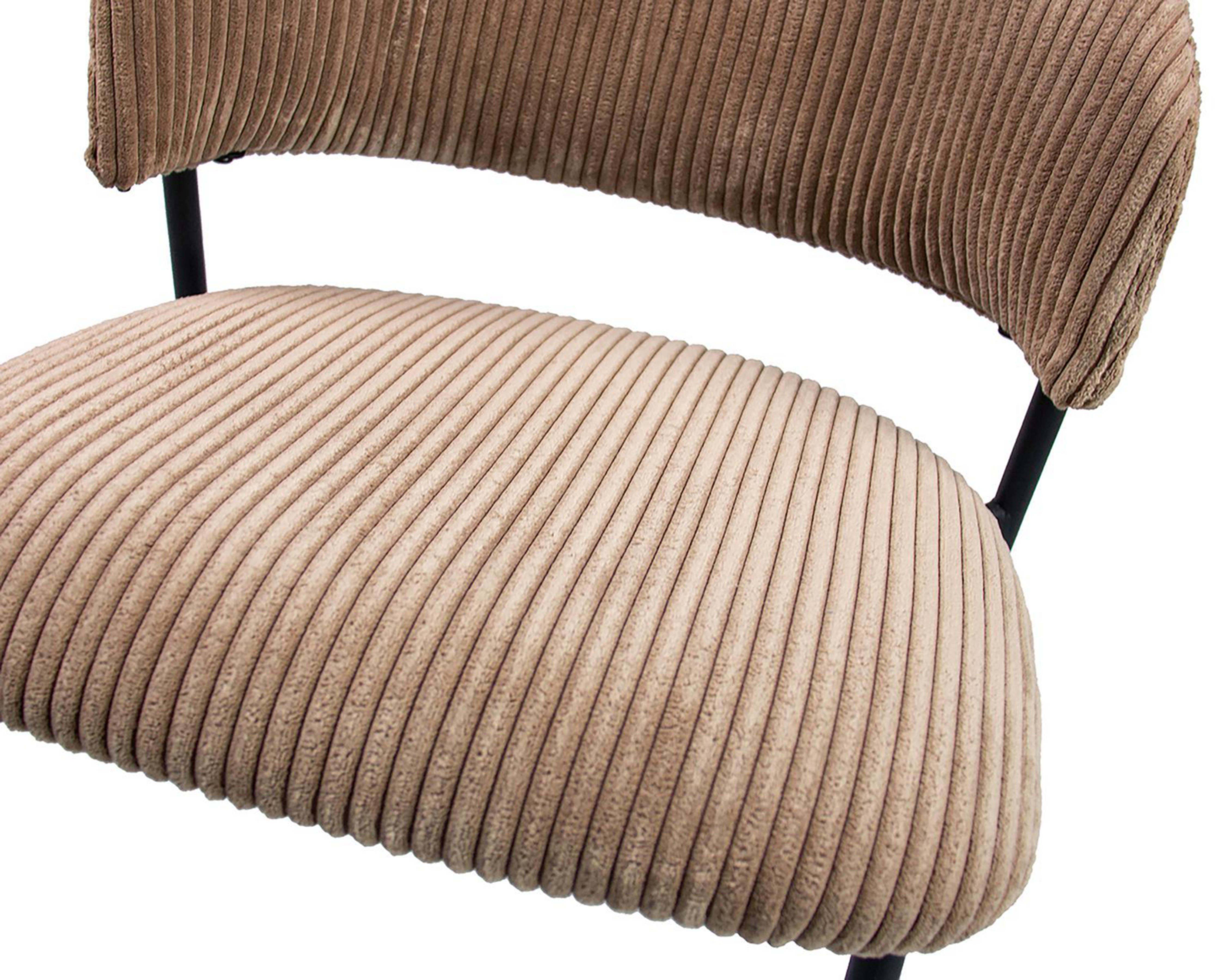 Foto 6 pulgar | Silla de Metal Ikal Dinamarca Taupe