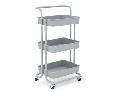 Foto 5 | Carrito Multiusos de Metal +Simple Drako Gris