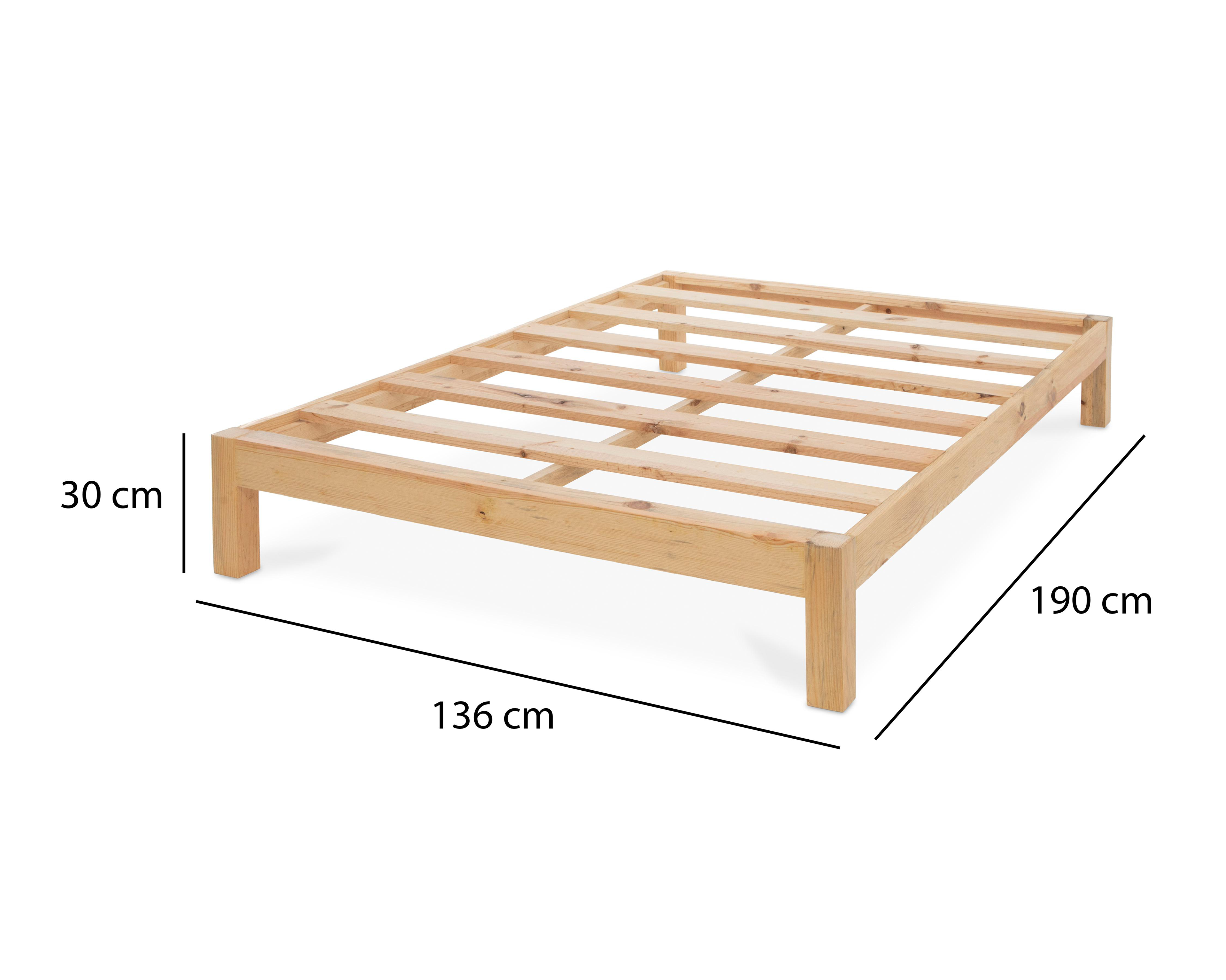 Foto 6 | Base para Cama Matrimonial Celeste de Madera