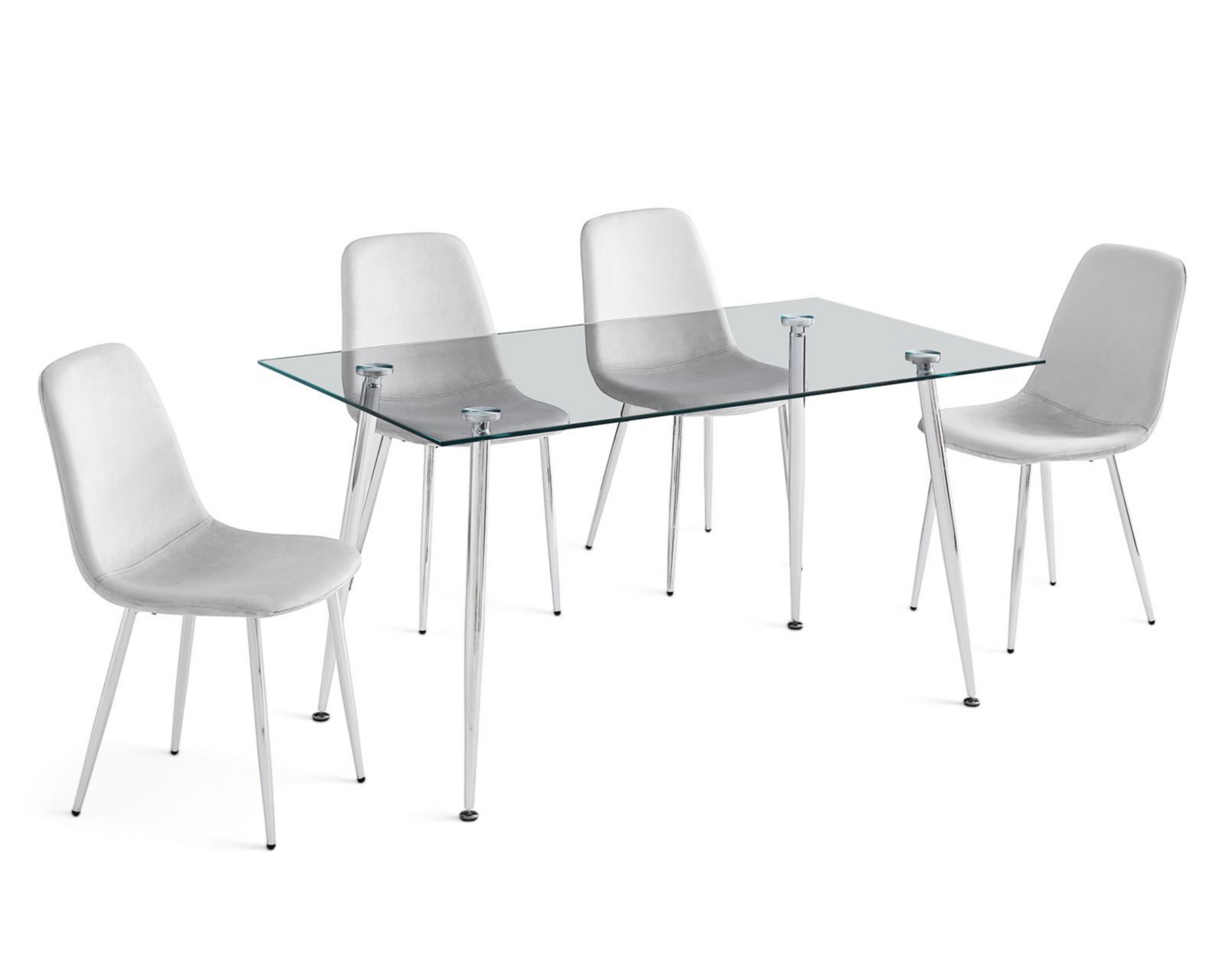 Foto 4 pulgar | Comedor Ghana con 4 Sillas