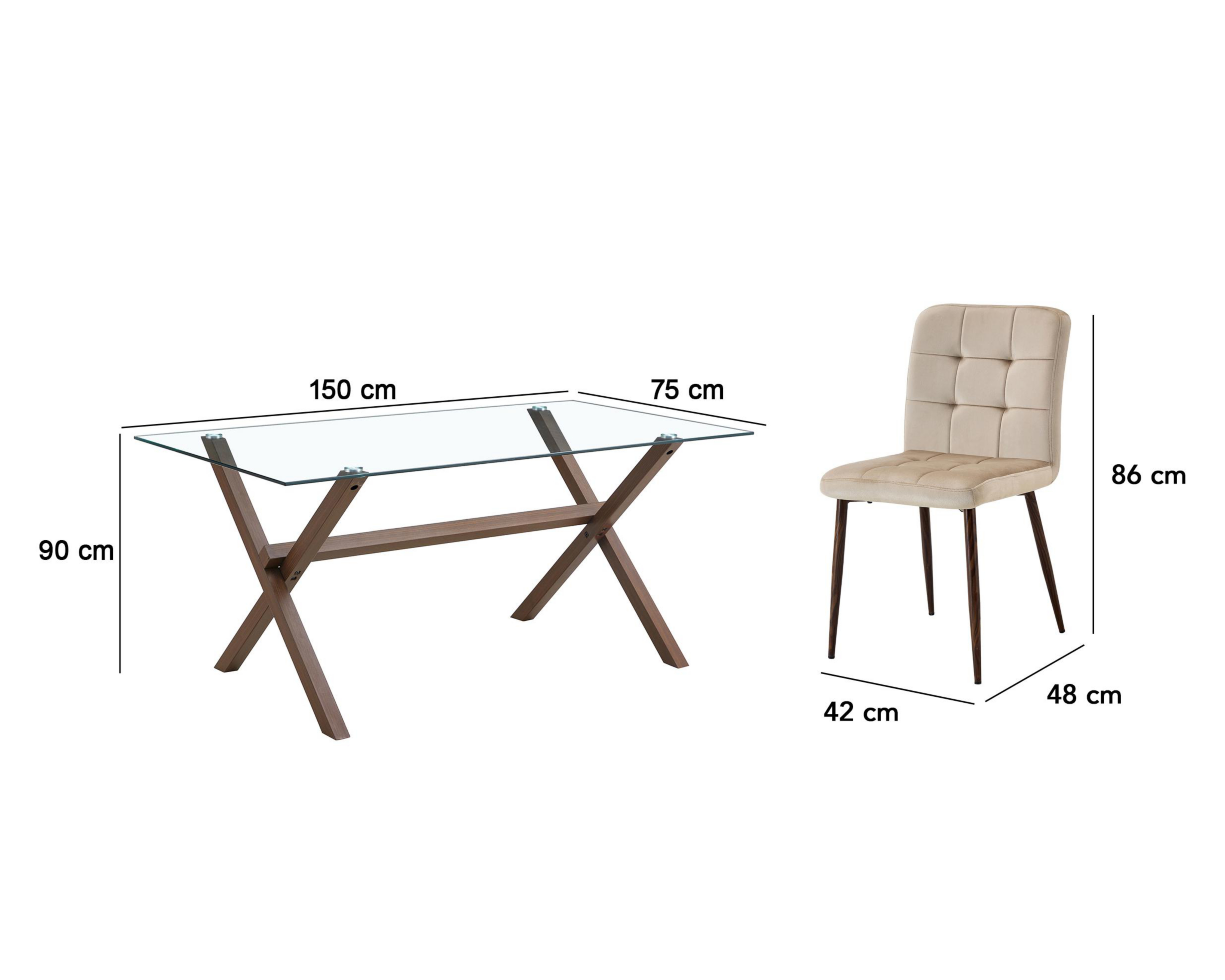 Foto 7 pulgar | Comedor Caracas con 6 Sillas