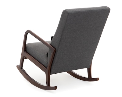 Foto 5 | Silla Mecedora con Taburete Gris Ikal Dublin