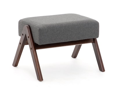 Foto 7 | Silla Mecedora con Taburete Gris Ikal Dublin