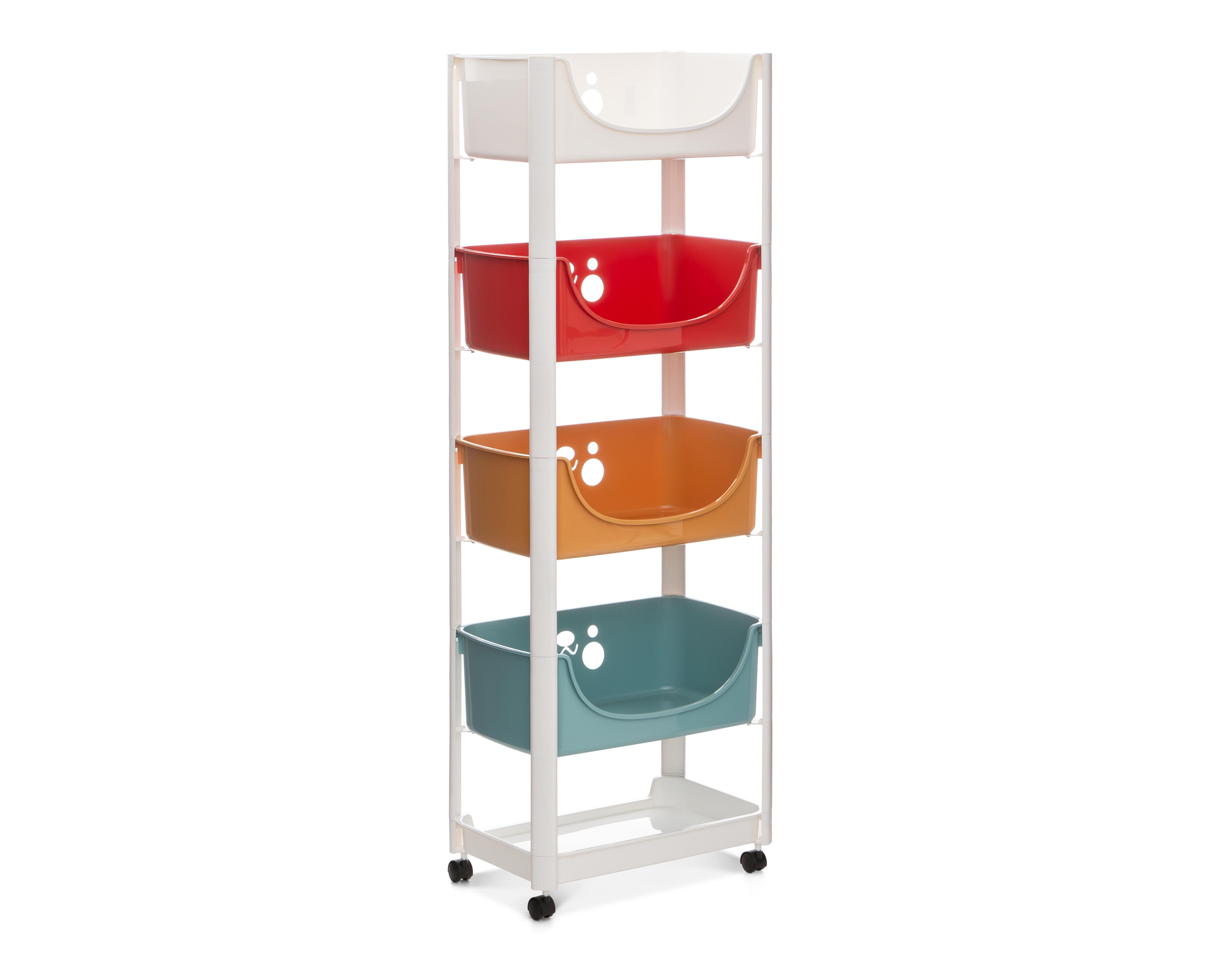 Foto 3 | Carrito Multiusos de Plástico +Simple Maple Multicolor