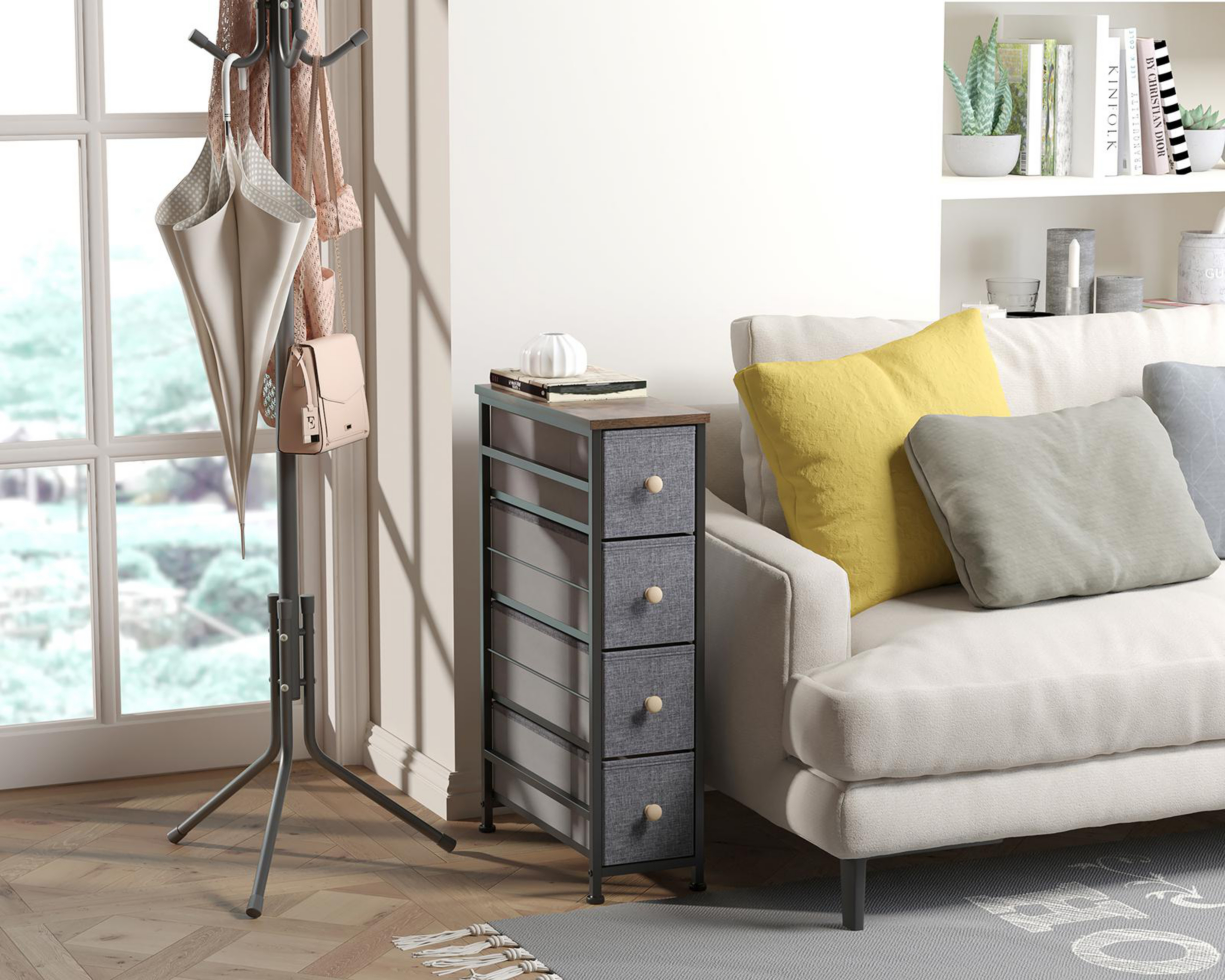 Mueble Organizador Multiusos de Tela +Simple Greta Gris $899
