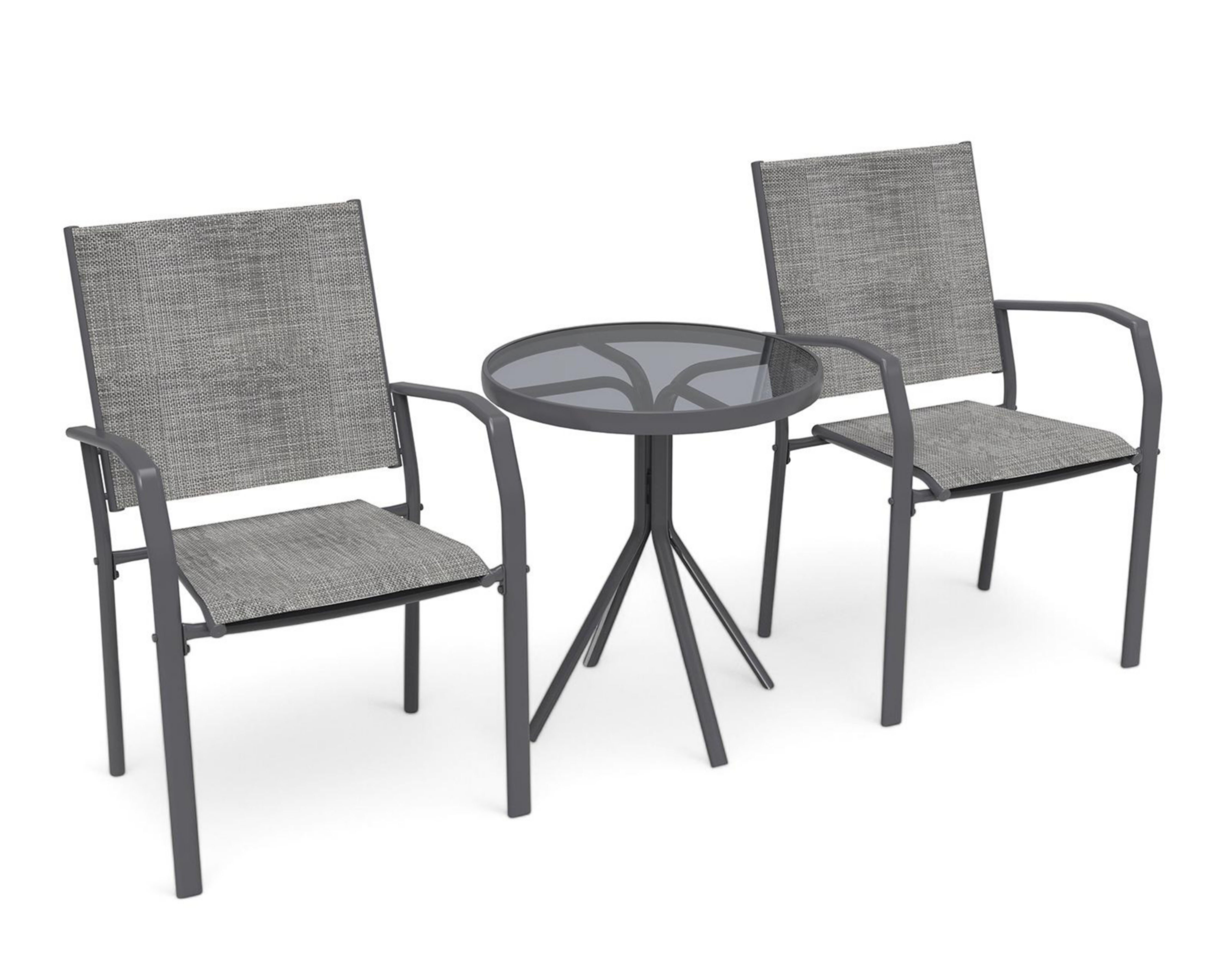 Foto 2 pulgar | Juego de Jardín Contemporáneo +Simple Aruba Gris 3 Piezas