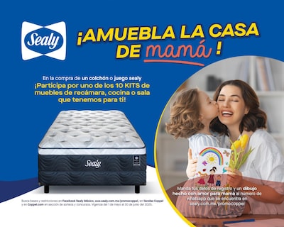 Foto 7 | Juego de Colchón y Box King Size Sealy Glossom