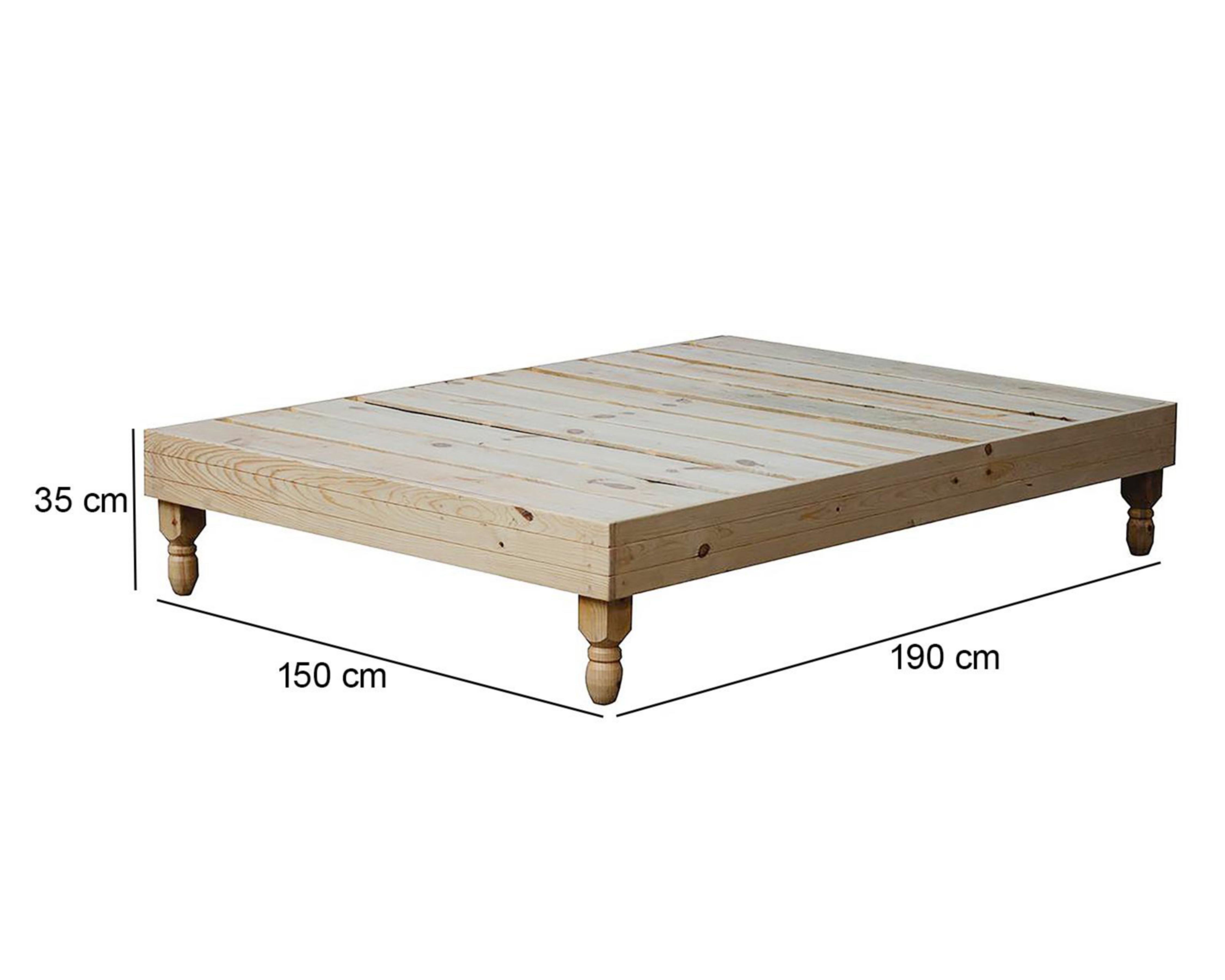 Foto 6 | Base para Cama Queen Size Sierra de Madera