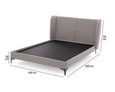 Foto 6 | Base para Cama Matrimonial Kaylee de Madera