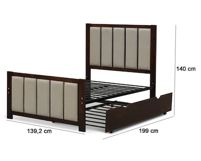 Foto 7 | Cama Matrimonial Barcelona de Madera
