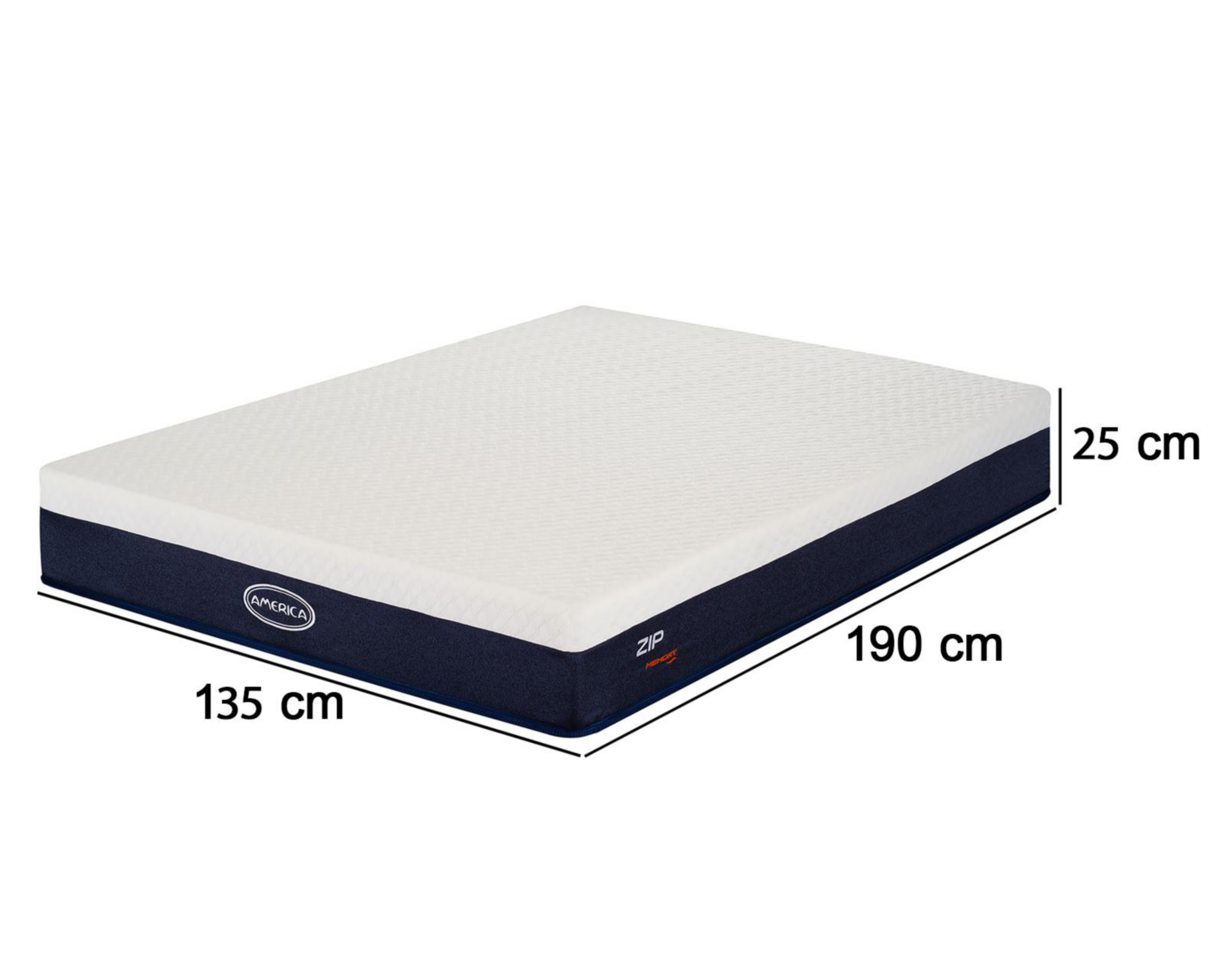 Foto 4 | Colchón Matrimonial Memory Foam América Zip
