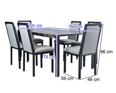 Foto 6 | Comedor Britania con 6 Sillas